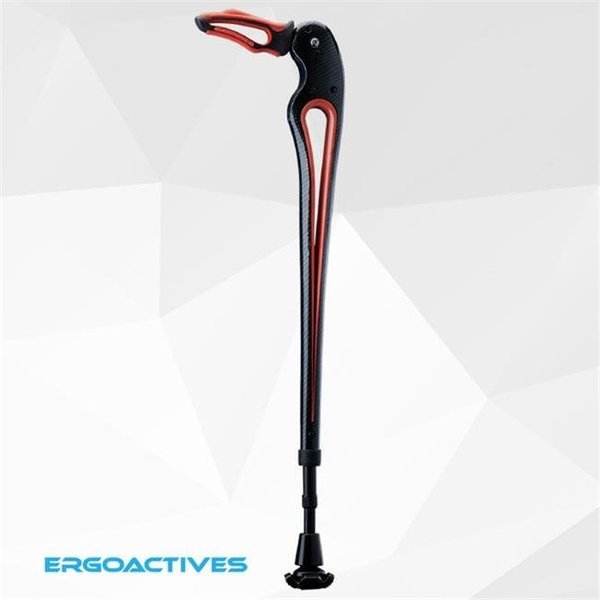Ergoactives Ergoactives A014O Tucane - Third Hip Support Cane; Orange - Small - 4 ft. 8 in. - 5 ft. 2 in. A014O